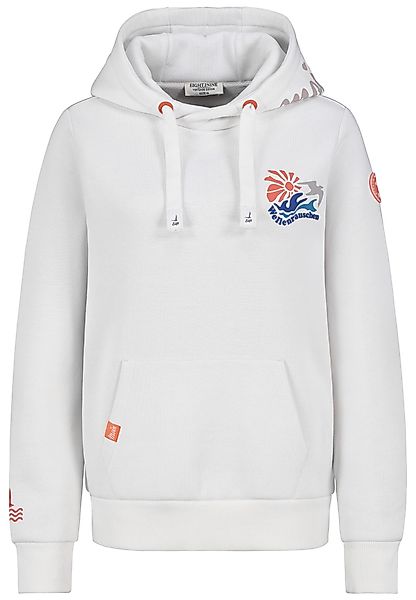 Eight2Nine Kapuzenpullover Damen Hoodie mit Küstenprint günstig online kaufen