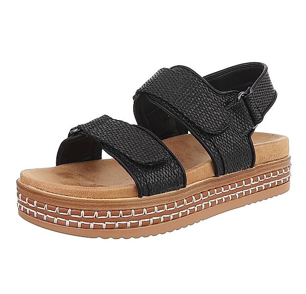 Ital-Design Modische Sommer-Sandalen mit verstellbaren Riemen Plateausandal günstig online kaufen