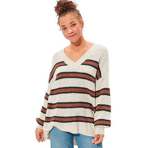 American Eagle Oversized Dreamspun V-ausschnitt Sweater XS Oatmeal günstig online kaufen