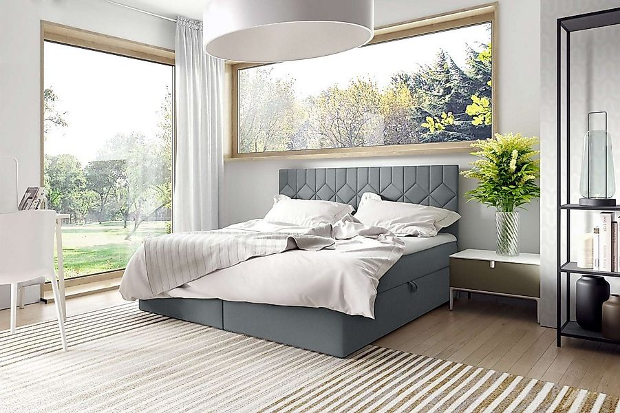 99rooms Boxspringbett Lucia (Schlafzimmerbett, Bett), 120/140/160/180/200x2 günstig online kaufen