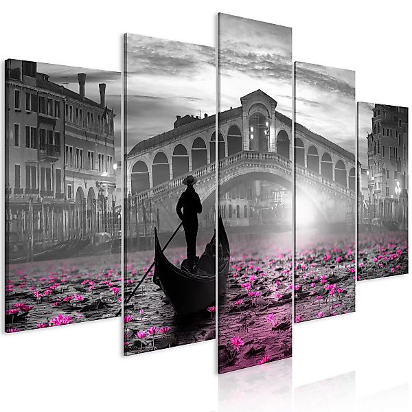 Wandbild - Magic Venice (5 Parts) Wide Grey günstig online kaufen