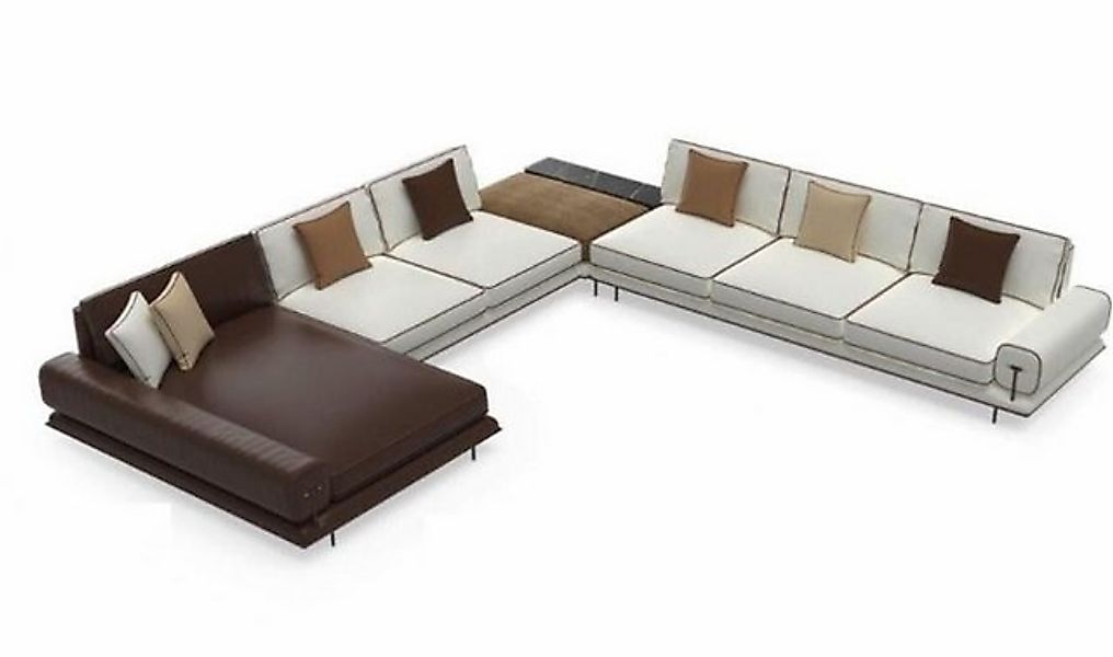 Xlmoebel Ecksofa Möbelset Holz Relax U-förmige Wohnlandschaft Eckcouch Desi günstig online kaufen