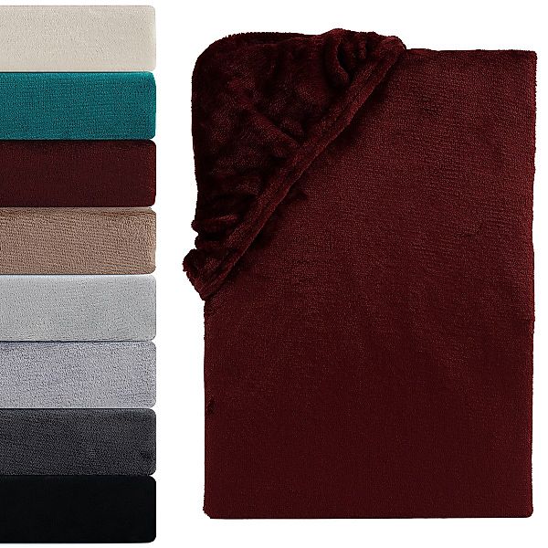 Visaggio Spannbettlaken Cashmere Touch Winter Spannbetttuch günstig online kaufen