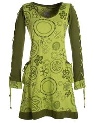 Vishes Jerseykleid Langarm Shirt Blümchenkleid Bedruckt günstig online kaufen