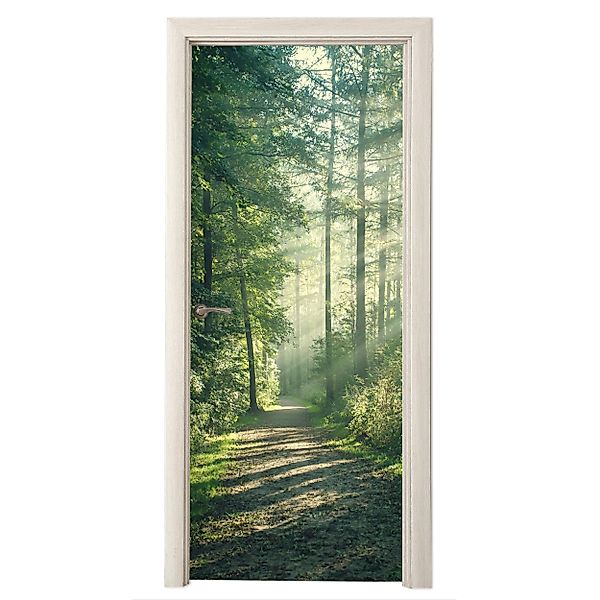 MuchoWow Türtapete Wald - Weg - günstig online kaufen