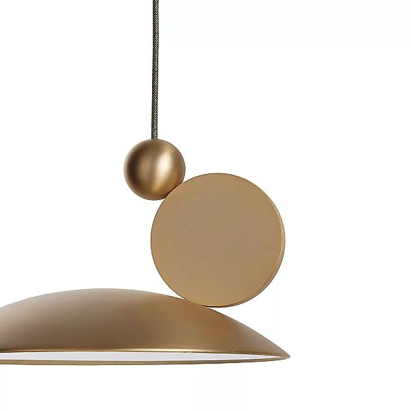 LED-Hängeleuchte Equilibrium, Ø 18cm, gold günstig online kaufen