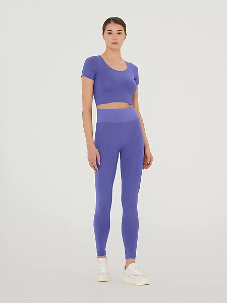 Wolford - Shiny Leggings, Frau, ultra violet/light aquamarine, Größe: L günstig online kaufen
