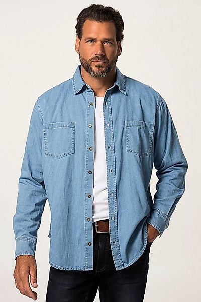 JP1880 Businesshemd Jeanshemd Langarm Kentkragen Modern Fit bis 8 XL günstig online kaufen