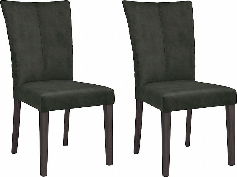 Leonique 4-Fußstuhl "Vence" (Set) 2 Stk. Samtvelours mit Rautensteppung in günstig online kaufen