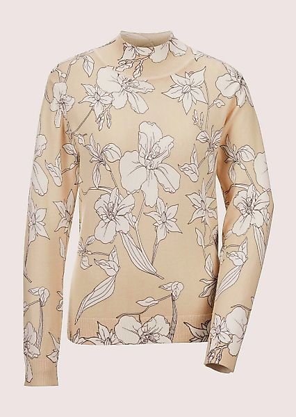 MADELEINE Longpullover "Pullover Feinstrick-Pullover mit Unikat-Print" günstig online kaufen