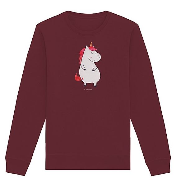 Mr. & Mrs. Panda Longpullover Einhorn Wut Größe L - Burgundy - Geschenk, Sw günstig online kaufen
