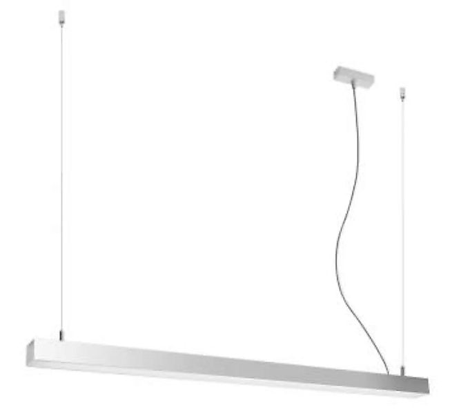 LED Hängelampe Grau Metall 118 cm lang 3000 K günstig online kaufen