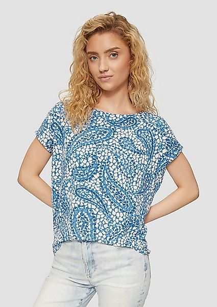 s.Oliver Shirttop T-Shirt aus Viskosemix mit überschnittenen Schultern günstig online kaufen