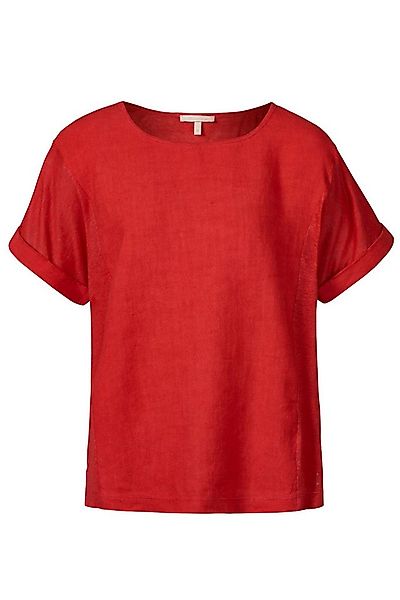 Himalaya Clothing Kurzarmshirt Lässiges Leinen-Shirt Damen mit Rundhalsauss günstig online kaufen