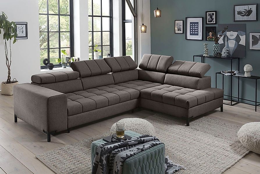 exxpo - sofa fashion Ecksofa "Bocco, hochwertige Verarbeitung, toller Sitzk günstig online kaufen