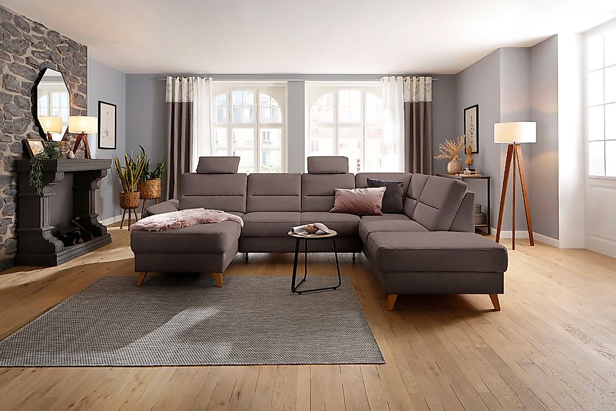 Home affaire Wohnlandschaft Westerland U-Form, Federkern, günstig online kaufen