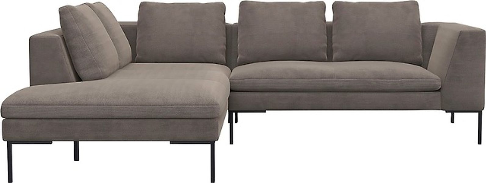 FLEXLUX Ecksofa »Loano, superbequemer Sitzkomfort durch Kaltschaum im Sitz, günstig online kaufen