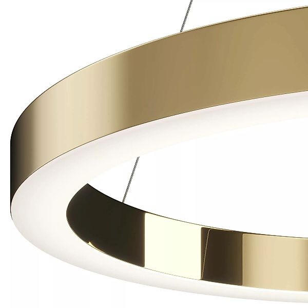 Maytoni Saturno LED-Hängeleuchte, Ringform, messingfarben günstig online kaufen