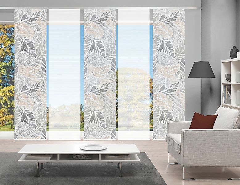 Vision S Schiebegardine "LISIO 5er SET" Paneelwagen 5 Stk. tlg. Schiebevorh günstig online kaufen