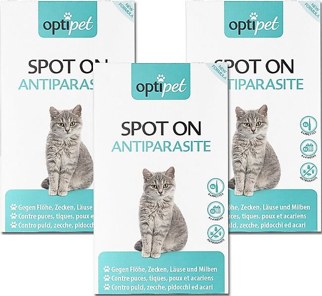 OptiPet Zeckenschutzmittel Spot on Katze Floh- günstig online kaufen