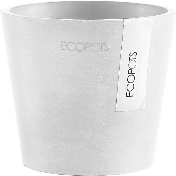 ECOPOTS Blumentopf Amsterdam Mini 10,5 Weiß, günstig online kaufen