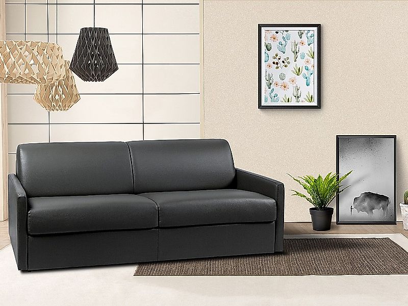 Schlafsofa 4-Sitzer - Liegefläche: 160 cm - Matratzenhöhe: 18 cm - Kunstled günstig online kaufen