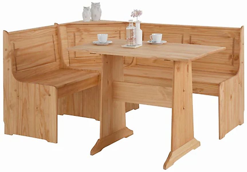 Home affaire Essgruppe »Sascha« 2 Stk. tlg. mit Tisch und Truhen-Eckbank, M günstig online kaufen