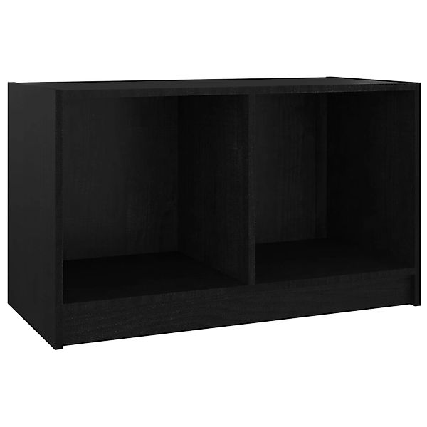 Vidaxl Tv-schrank Schwarz 70x33x42 Cm Massivholz Kiefer günstig online kaufen