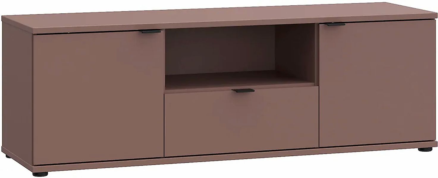 FORTE Lowboard "Ganymede", (Breite 129,8cm), TV Board, Stauraum, Schublade; günstig online kaufen