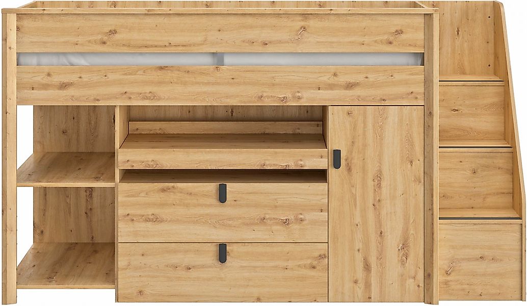 Gami Etagenbett "Mael", (1 St.), Hochbett mit Schreibtisch und Staumöglichk günstig online kaufen