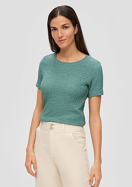 s.Oliver Kurzarmshirt T-Shirt aus Strukturjersey günstig online kaufen