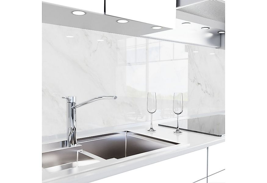 danario Küchenrückwand Folie selbstklebend, Glasoptik, Spritzschutz Küche, günstig online kaufen