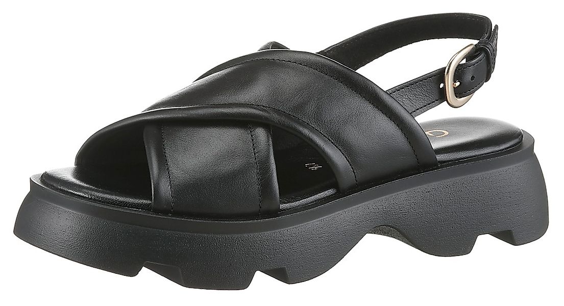Gabor YORK Sandalette, Plateau, Riemchensandale, Sommerschuh in trendigem L günstig online kaufen