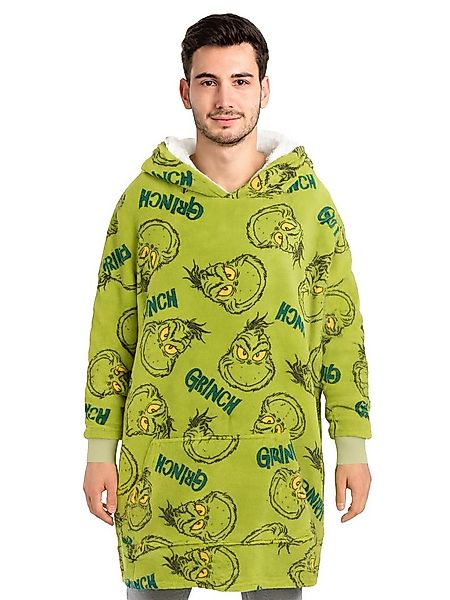 United Labels® Kapuzenpullover Grinch Oversize Cozy Hoodie Übergroße Flausc günstig online kaufen