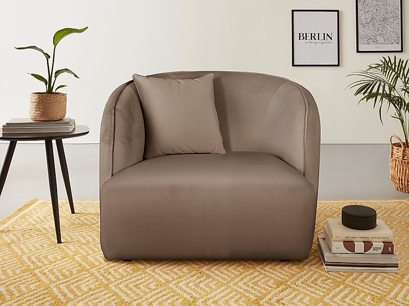 andas Sessel "Knautschzone" auch mit Bouclé-Bezug günstig online kaufen
