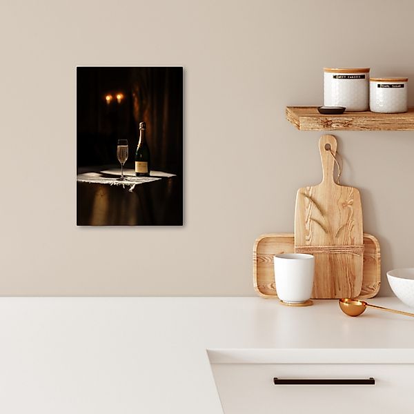 OneMillionCanvasses® Leinwandbild Prosecco - Seifenblasen - günstig online kaufen