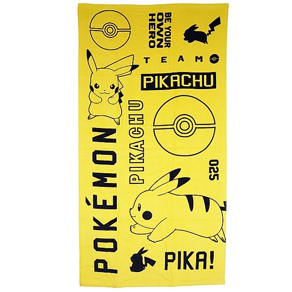 POKÉMON Strandtuch Pokemon Pikachu Badetuch Strandtuch günstig online kaufen