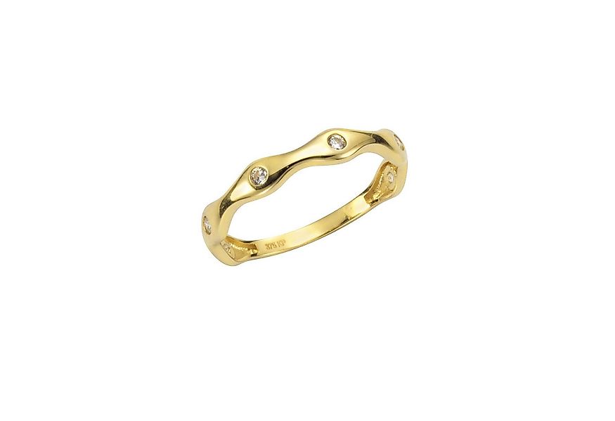 Fascination by Ellen K. Fingerring 375 Gelbgold mit Zirkonia weiß günstig online kaufen