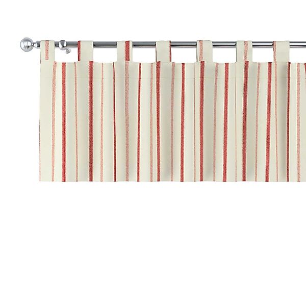Kurzgardine mit Schlaufen, creme- rot gestreift, 260 x 40 cm, Avinon (129-1 günstig online kaufen