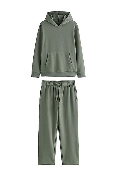 Next Pyjama Weicher Schlafanzug mit Kapuze und Waffelstruktur (2 tlg) günstig online kaufen