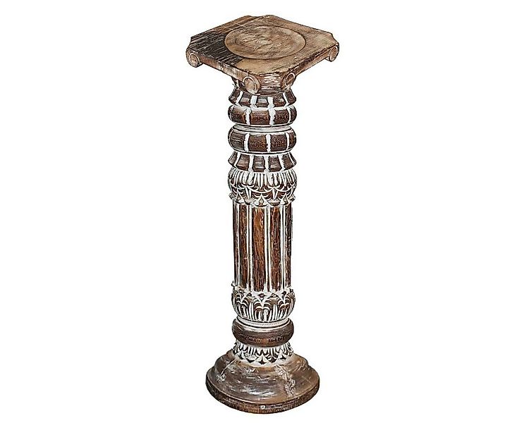Oriental Galerie Blumenhocker Säule Antik Modell Batya 60 cm klein braun (1 günstig online kaufen