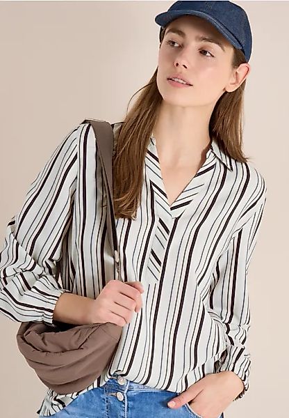 CECIL Langarm Bluse mit Multicolor Streifen günstig online kaufen