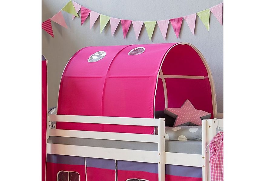 Homestyle4u Betttunnel für Hochbett Zelt Bettdach Höhle Kinderbett Fenster günstig online kaufen