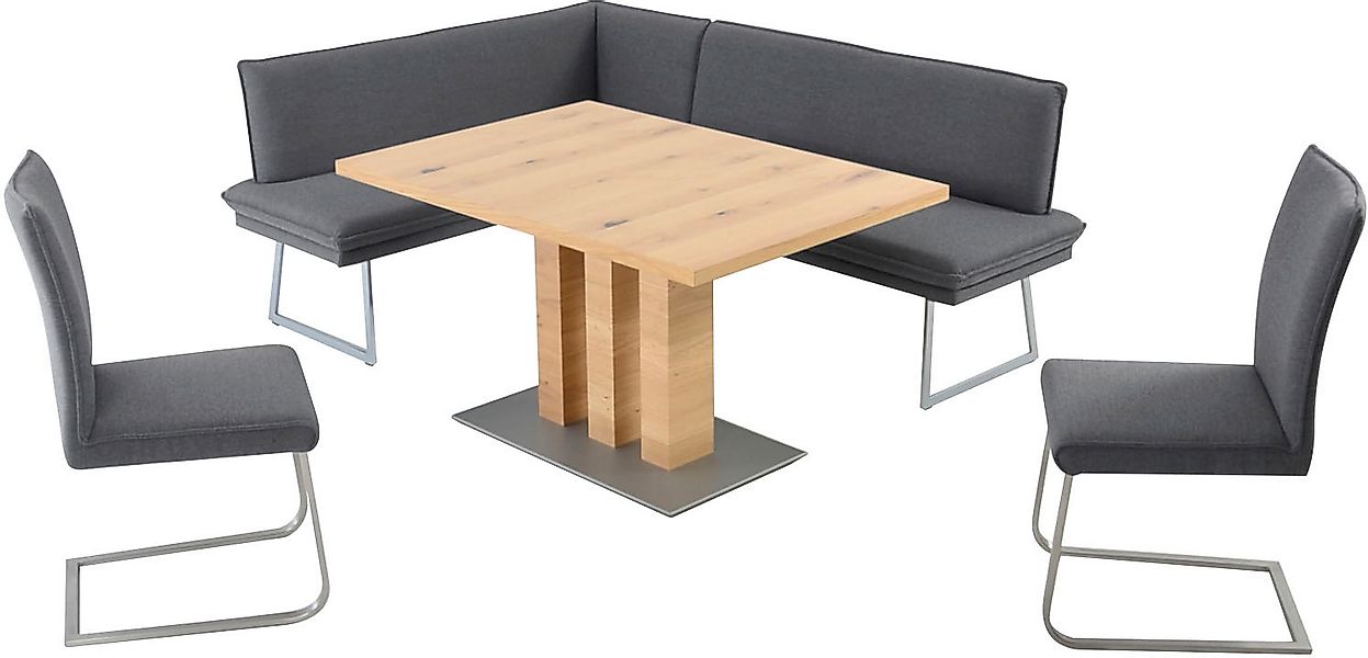K+W Komfort & Wohnen Essgruppe »Santos III« 4 Stk. tlg. gepolsterte Eckbank günstig online kaufen