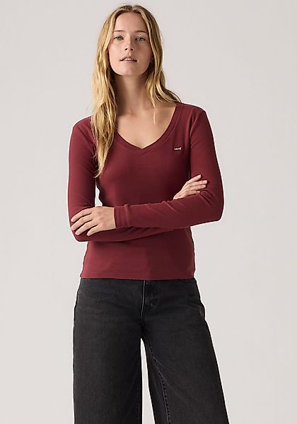 Levi's® Langarmshirt ESSENTIAL HM LS VNECK günstig online kaufen