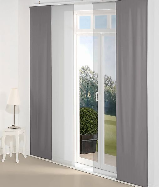 Wirth Schiebegardine "WirthNatur" Paneelwagen 1 Stk. tlg. Inkl. Montagezube günstig online kaufen