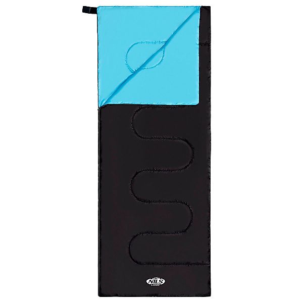 NILS CAMP Deckenschlafsack Schlafsack Sommerschlafsack Schwarz/Blau günstig online kaufen