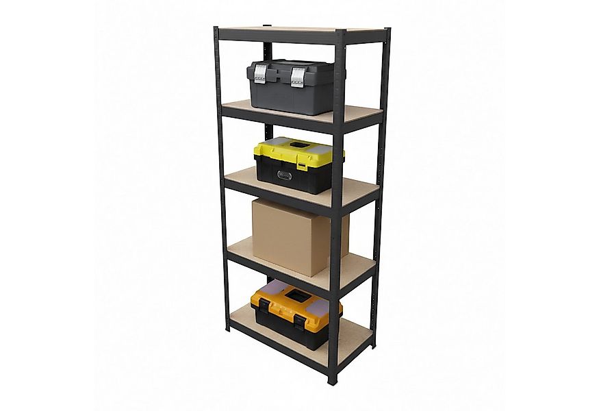 relaxdays Schwerlastregal 180x60x30 cm, schwarz günstig online kaufen