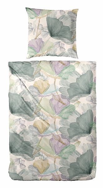 Primera Bettwäsche "Mako-Satin -Bettwäsche Lucida" 2 Stk. mit frischem Blum günstig online kaufen