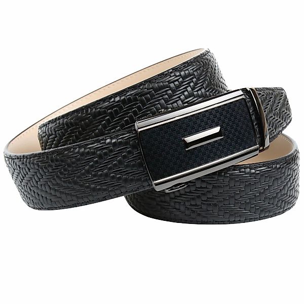 Anthoni Crown Ledergürtel mit Flechtprägung günstig online kaufen